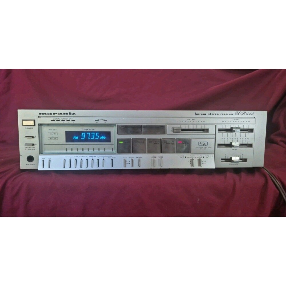Vintsge Marantz SR 640 Stereo Receiver Fully Functional CD Phono Tape FM/AM
